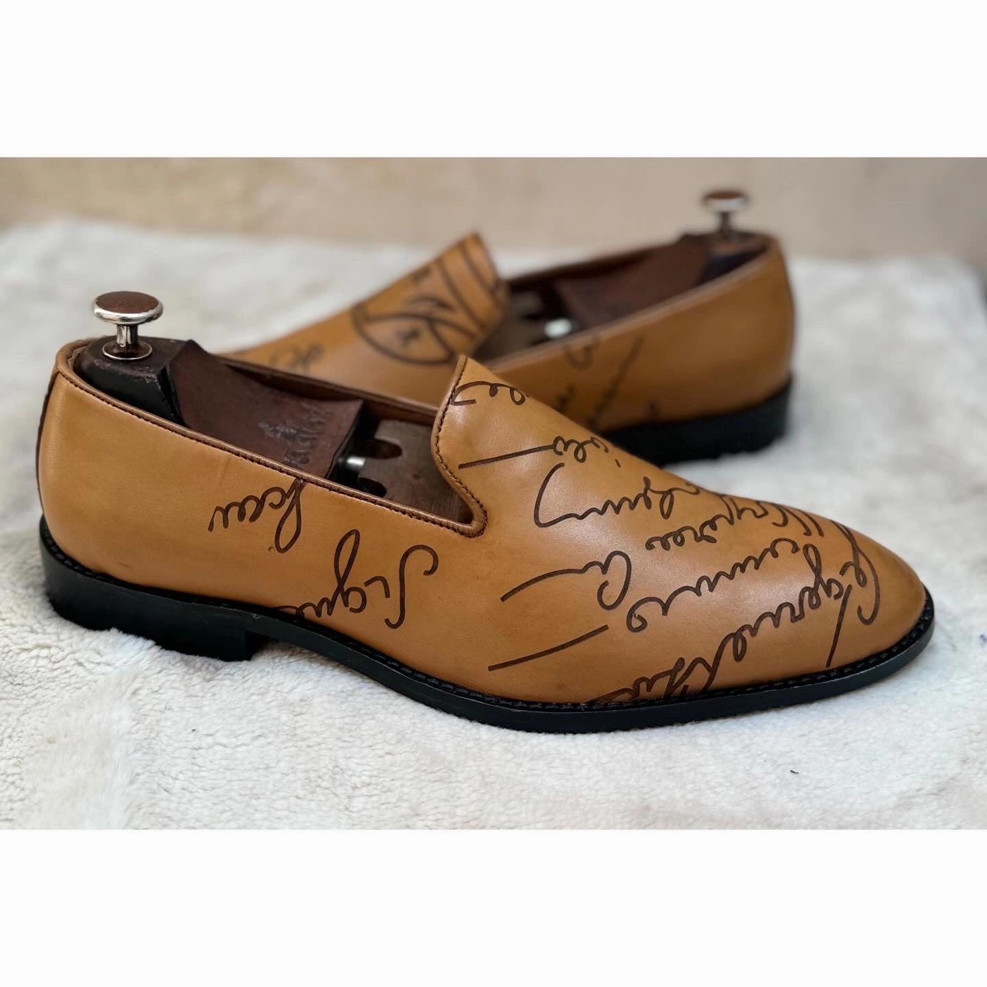 Tan Signature Loafers Dress Penny Loafers