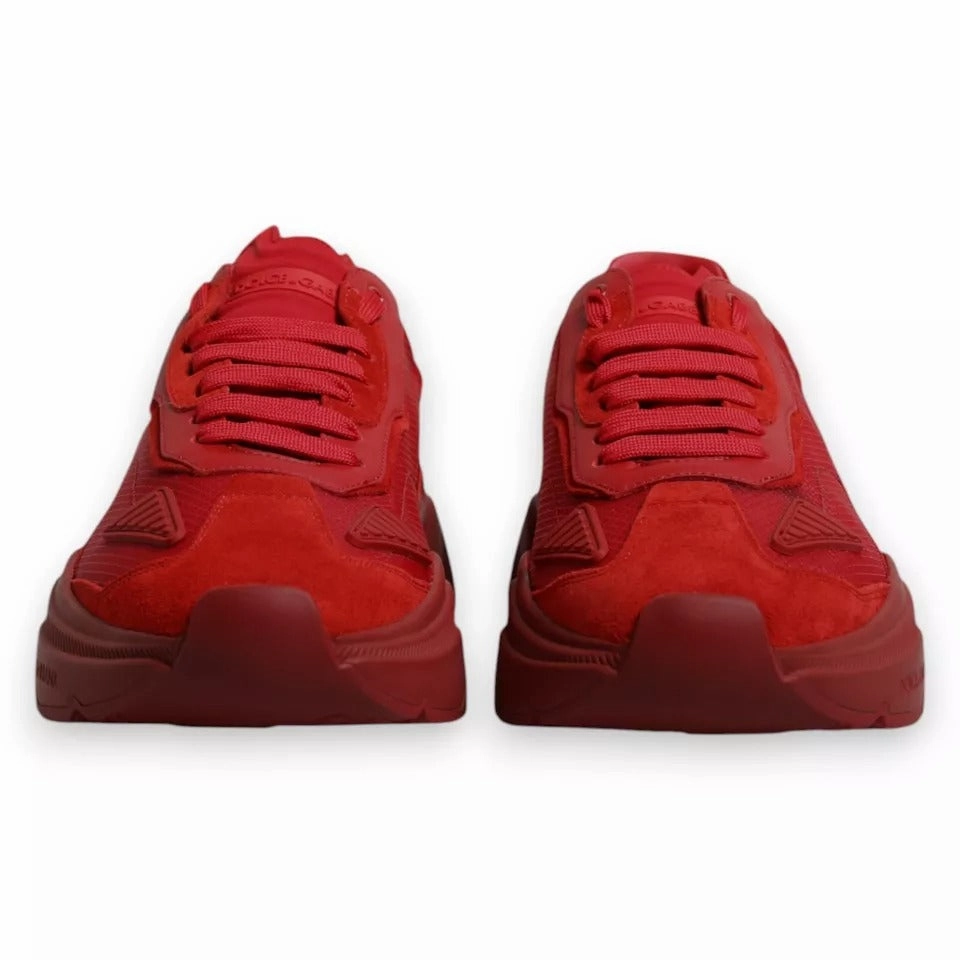 Running Sneakers Arch Support Dolce & Gabbana Red Leather Daymaster Low Top Sneakers Shoes
