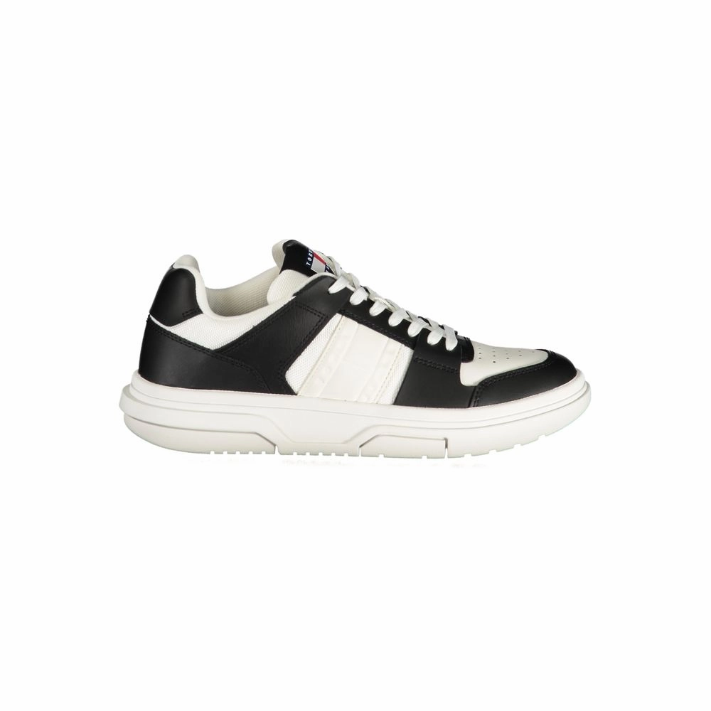 Slip On Fashion Sneakers Tommy Hilfiger Black Leather Women Sneaker