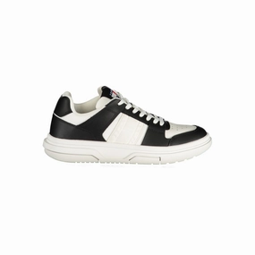 Tommy Hilfiger Black Leather Women Sneaker Air Force Sneakers