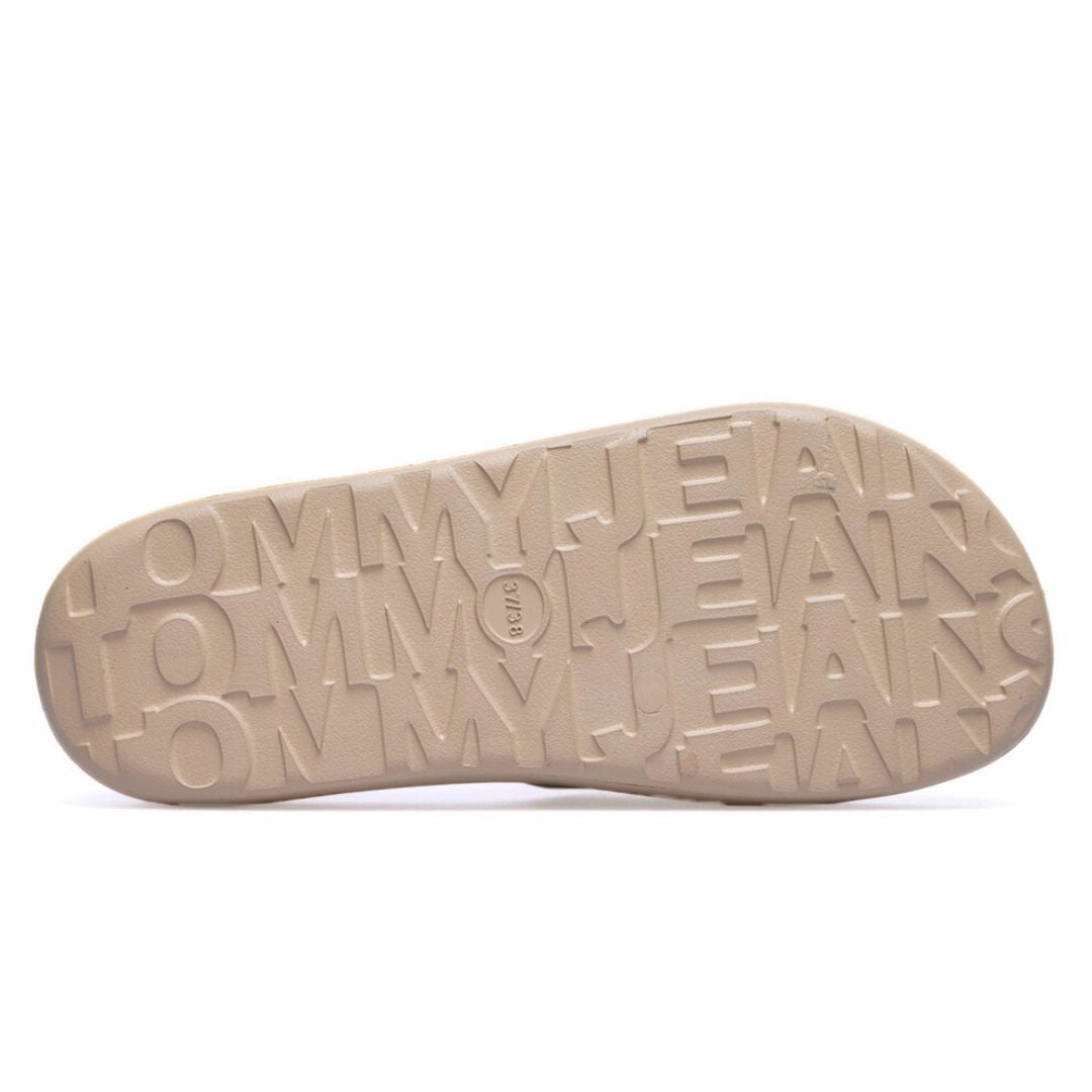 Tommy Hilfiger Chunky Flatform Pool Slides - BEG Size Slides