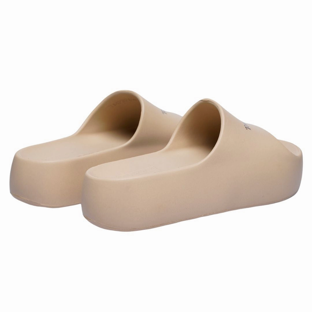 Tommy Hilfiger Chunky Flatform Pool Slides - BEG Slippers That Massage Feet