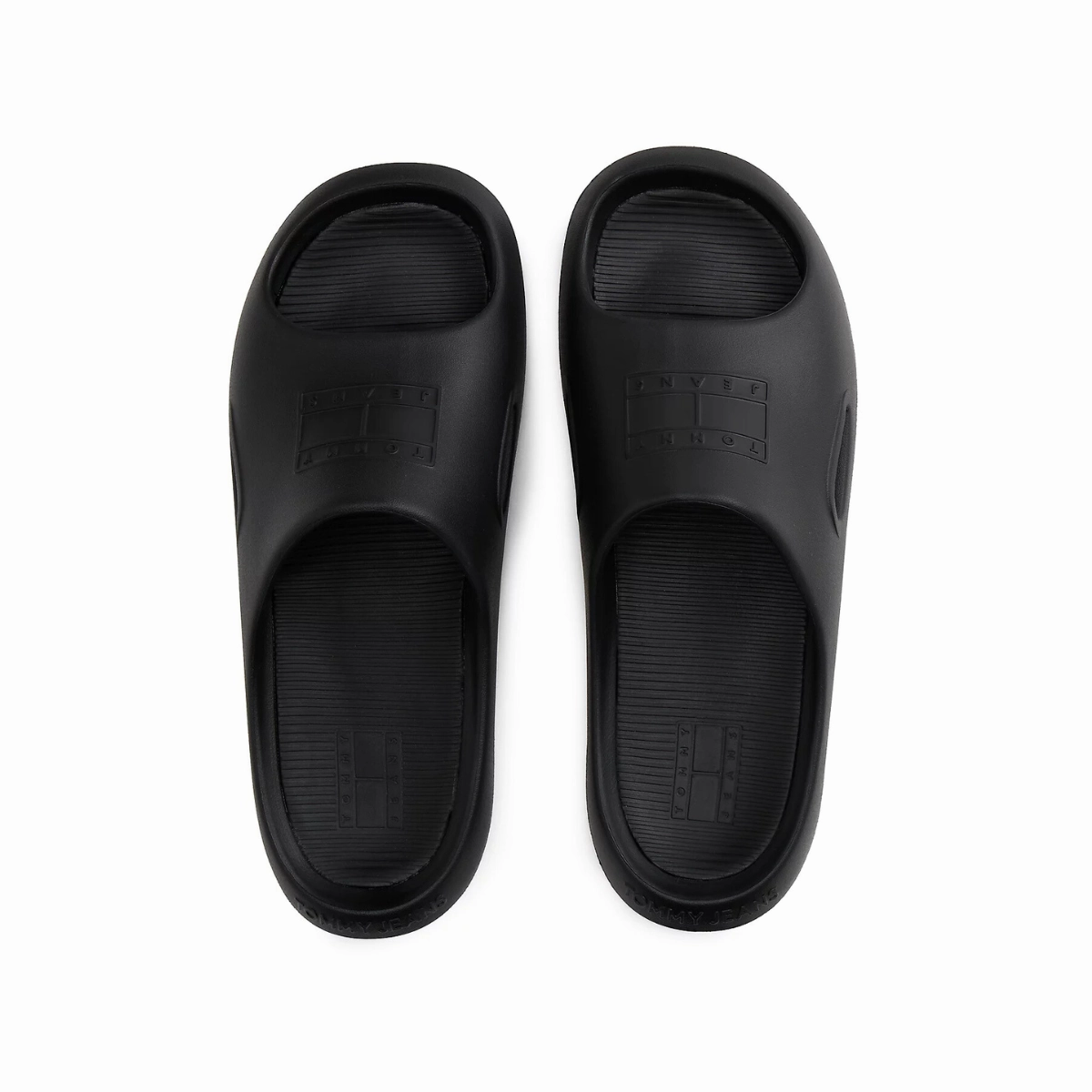 Doggers Slippers Tommy Hilfiger Cutout Embossed Pool Slides - BLK