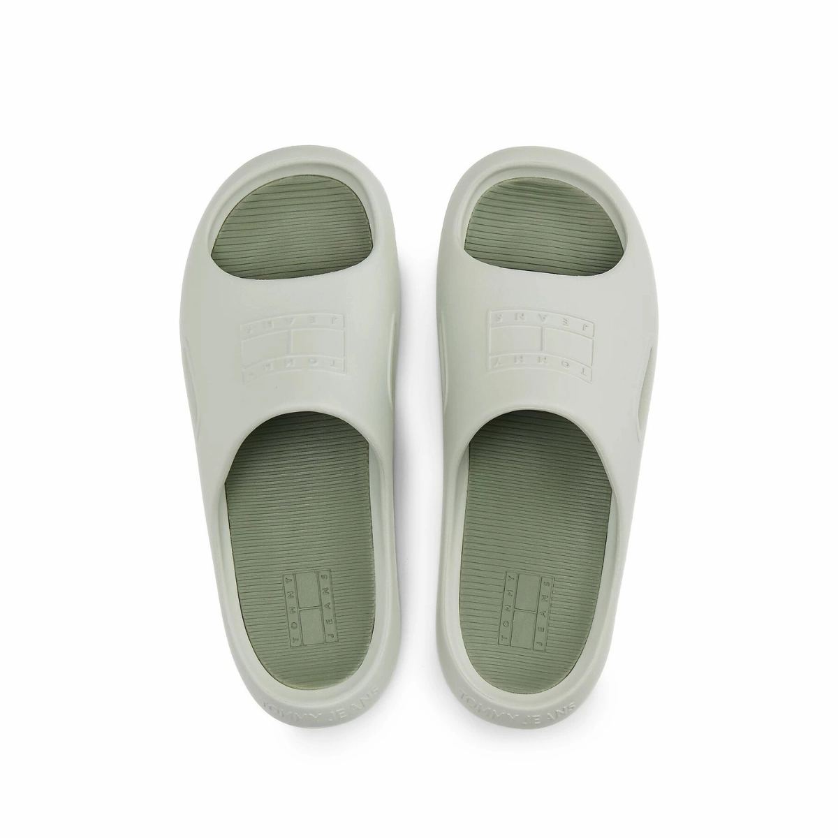 Slide On Shoes Tommy Hilfiger Cutout Embossed Pool Slides - MNT