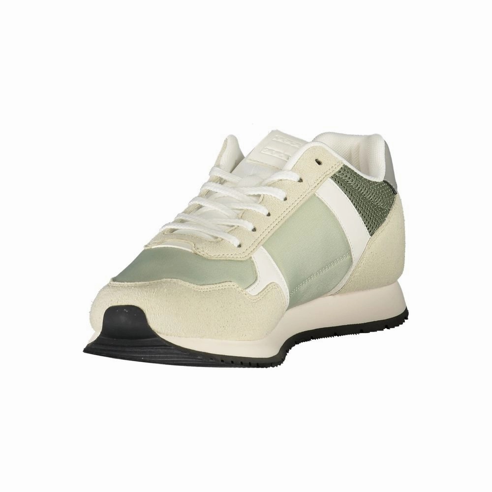 Tommy Hilfiger Green Polyester Men Sneaker Good Running Sneakers