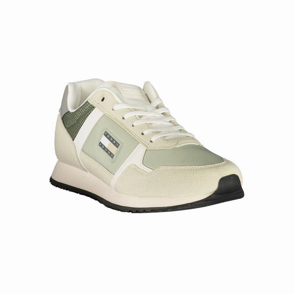 Tommy Hilfiger Green Polyester Men Sneaker Bull Sneakers