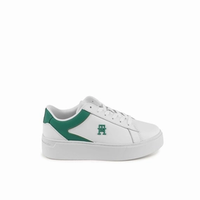 Ducks Sneakers Tommy Hilfiger White Leather Low Top Sneakers