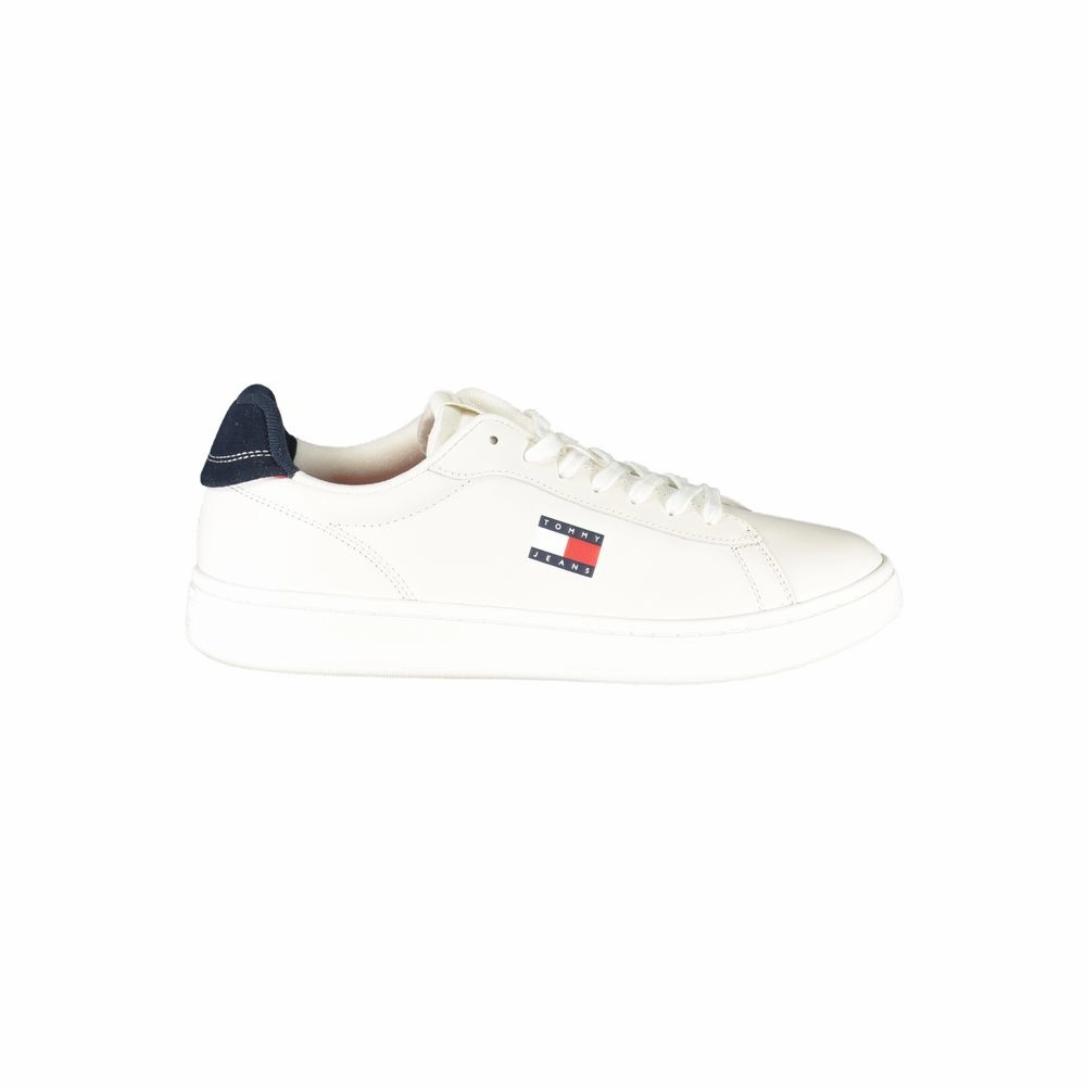 Tommy Hilfiger White Leather Men Sneaker Most Comfortable Casual Walking Shoes