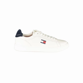 Casual Leather Slip On Shoes Tommy Hilfiger White Leather Men Sneaker