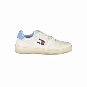 Tommy Hilfiger White Leather Women Sneaker Cute Comfy Sneakers