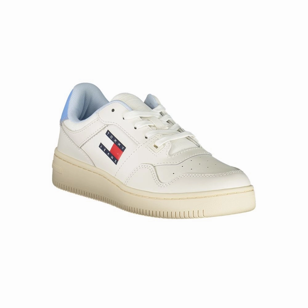 Tommy Hilfiger White Leather Women Sneaker Nike Leopard Sneakers