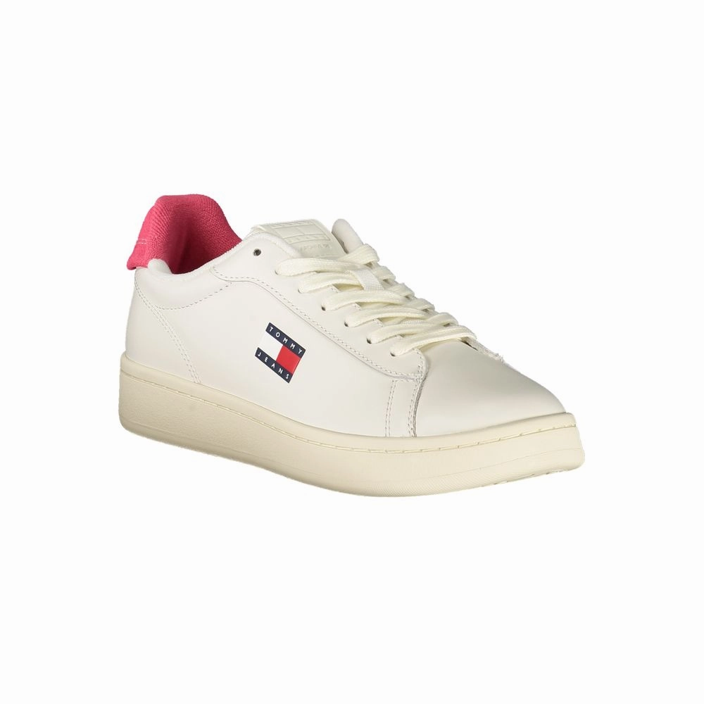 Tommy Hilfiger White Leather Women Sneaker Rocket Fuel Sneakers
