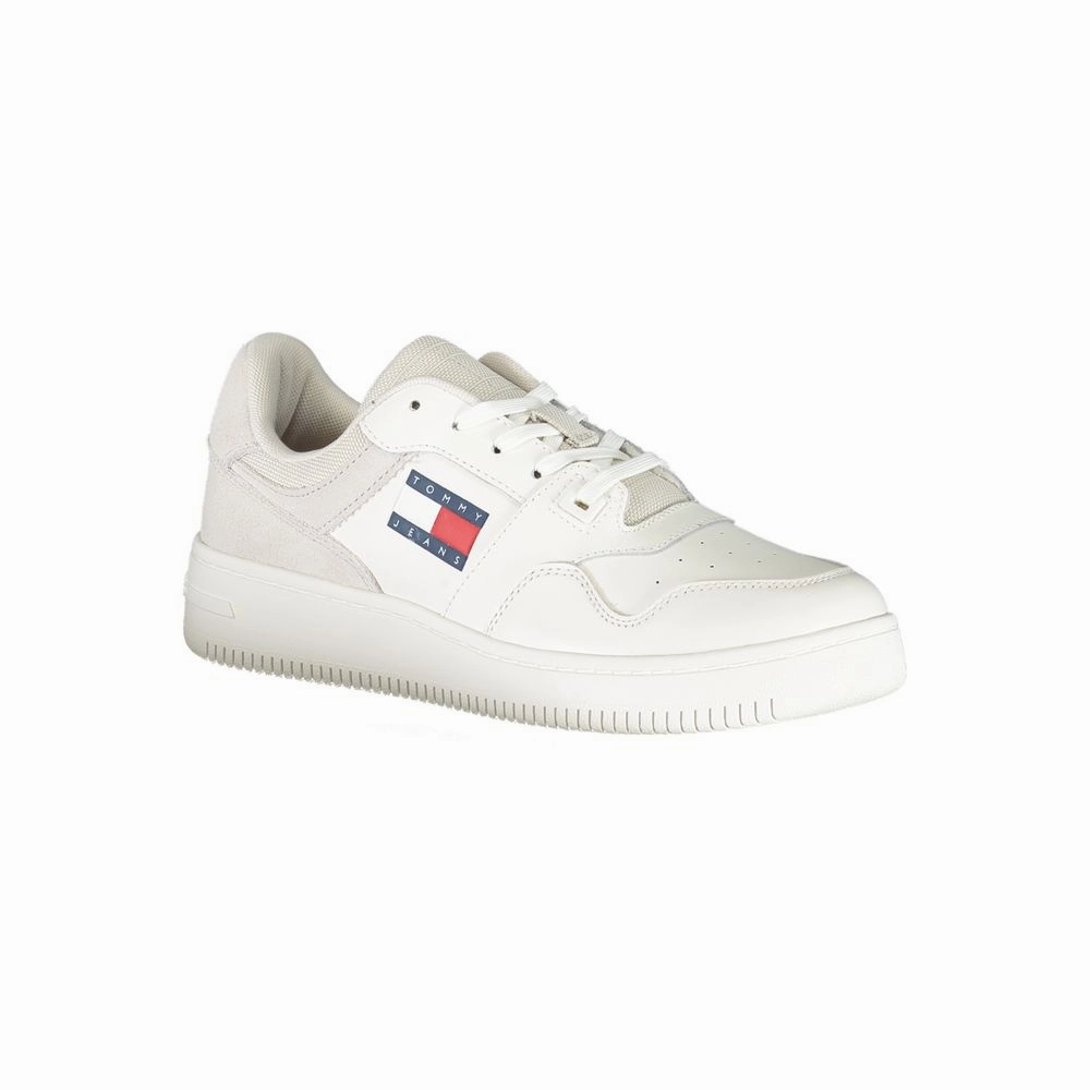 Tommy Hilfiger White Polyester Sneaker Sneakers Cheetah