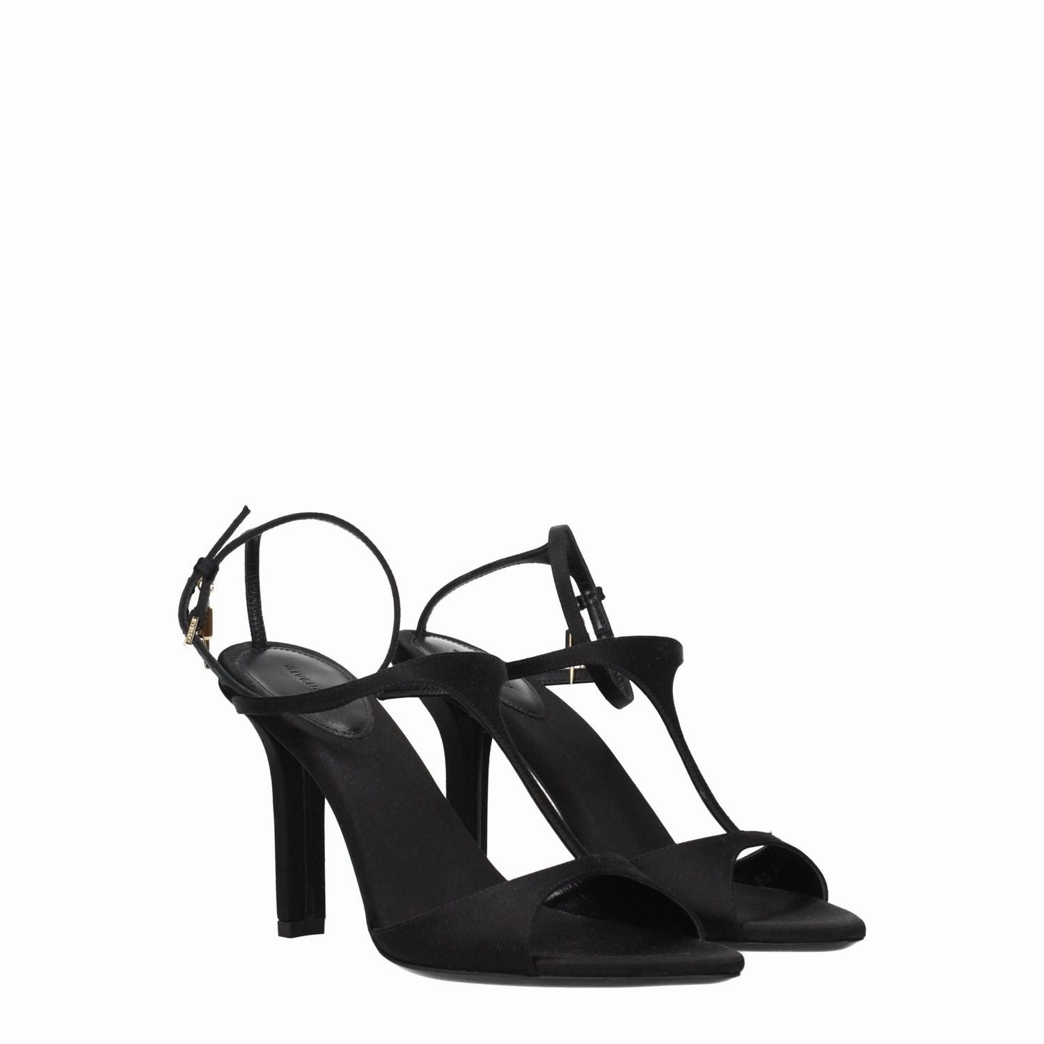 Givenchy Black Satin Stiletto Heel Sandals Ash Sandals