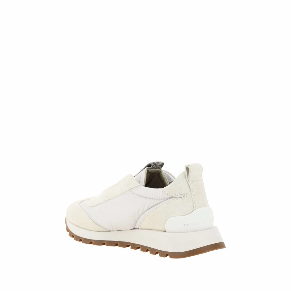 Brunello Cucinelli White Rubber Low Top Sneakers Viper Sneakers