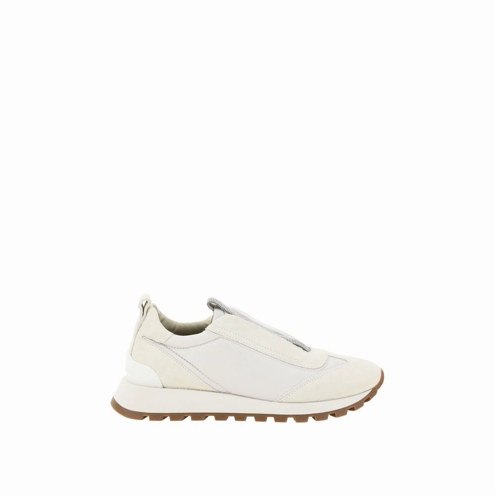 Revenge Sneakers Brunello Cucinelli White Rubber Low Top Sneakers