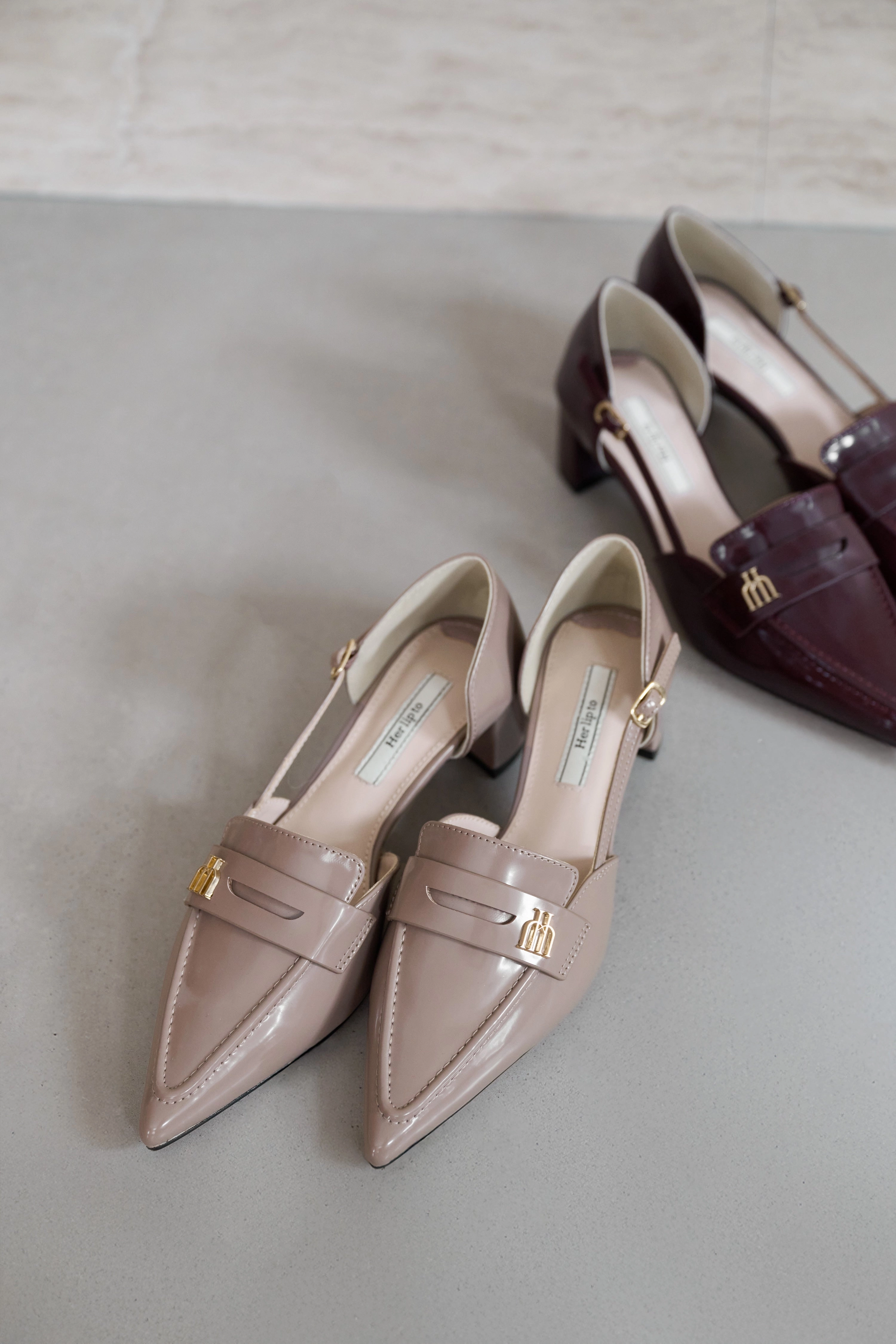 Trois Heel Loafers Loafers Steel Toe