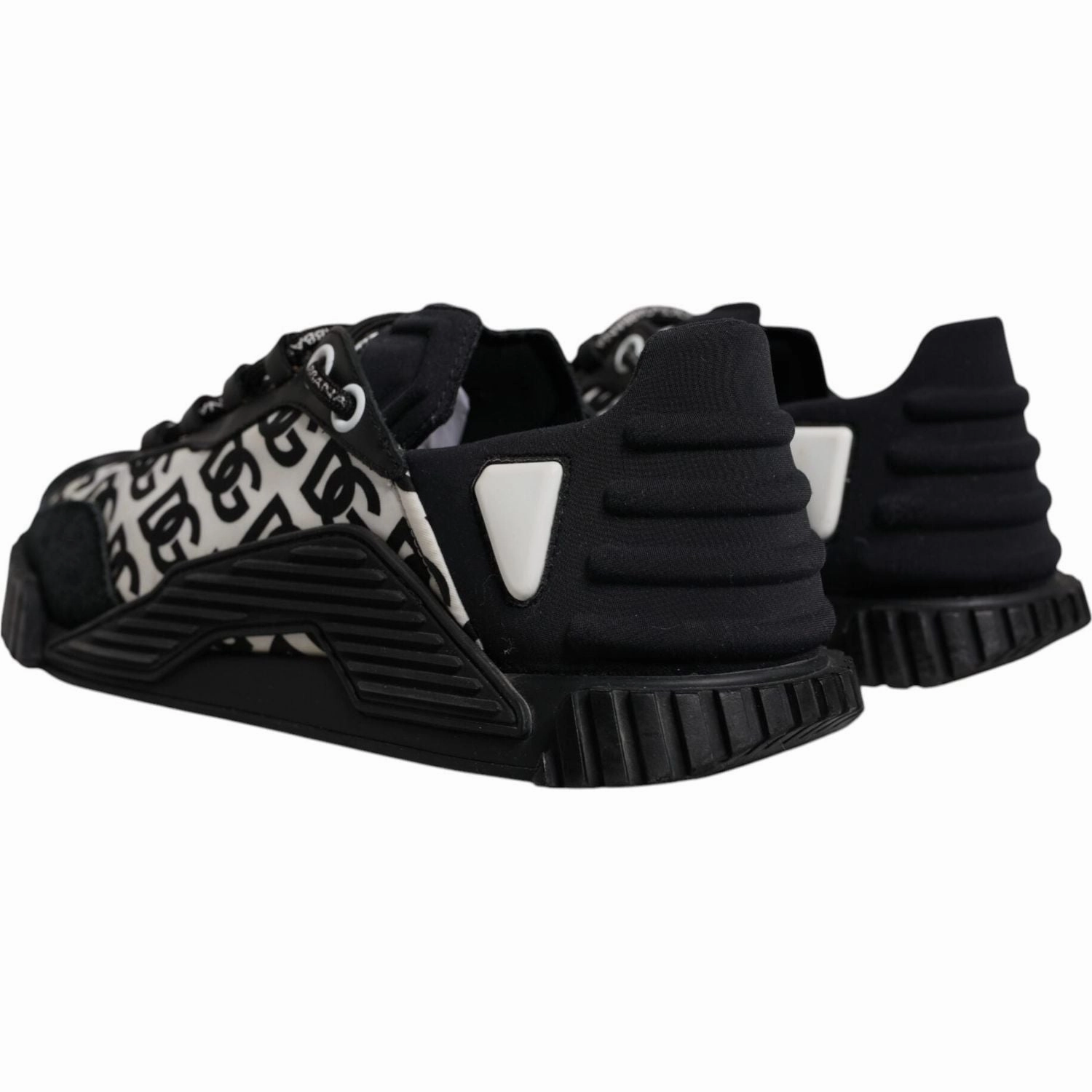 Sneakers New York Dolce & Gabbana Black Logo Lace Up Low Top NS1 Sneakers Shoes