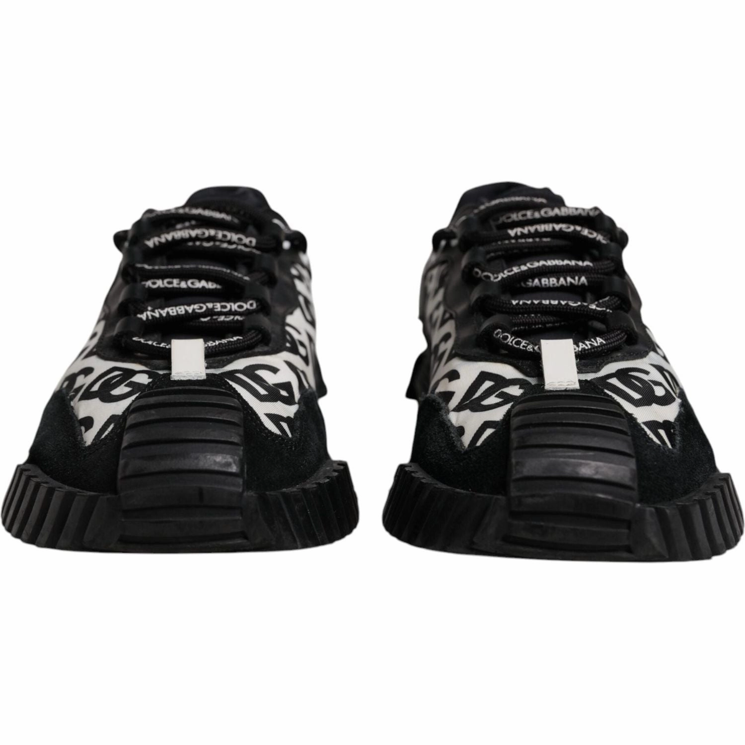Dolce & Gabbana Black Logo Lace Up Low Top NS1 Sneakers Shoes Best Sneakers For Travel