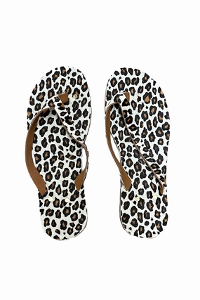 Snow Leopard Flip Flops House Flip Flops