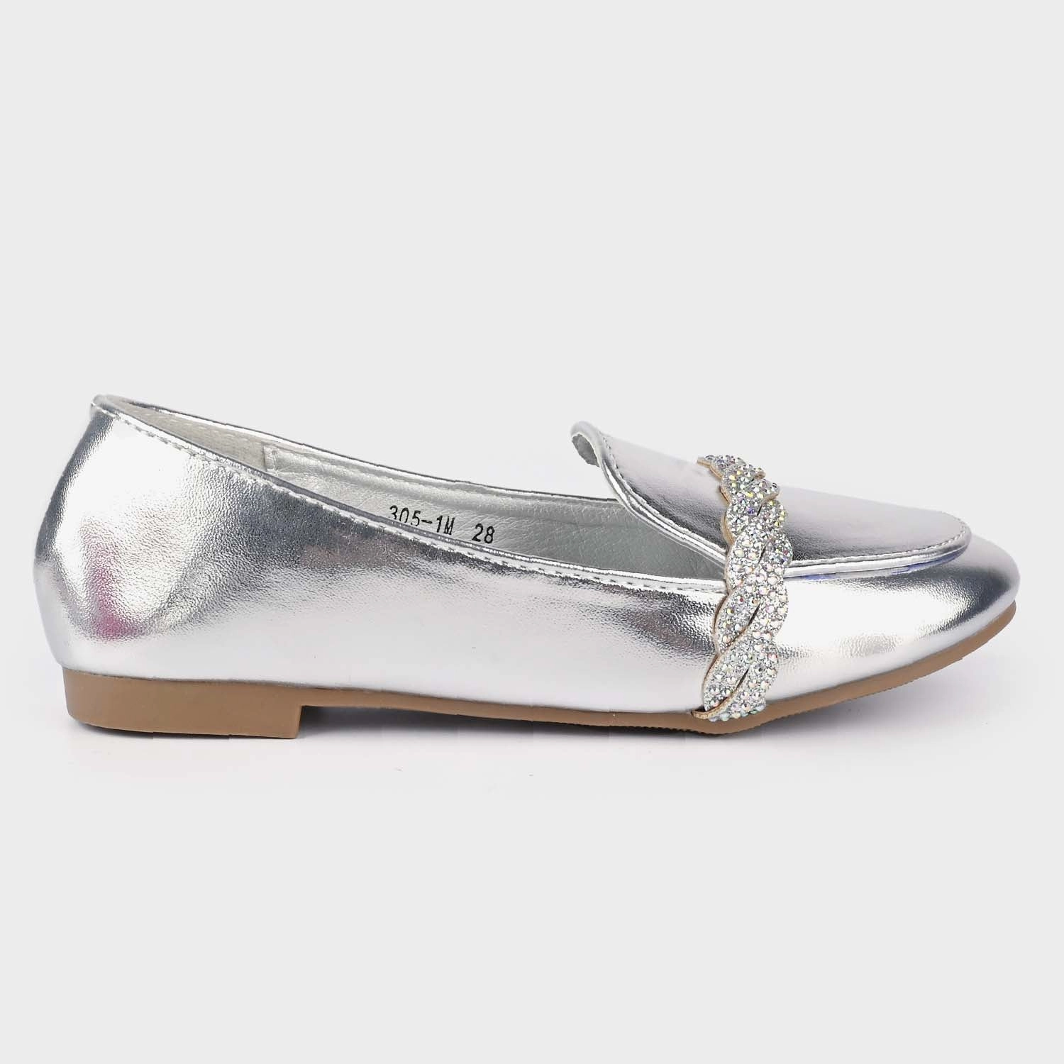 Unisex Loafers Girls Loafer 305-1M-SILVER