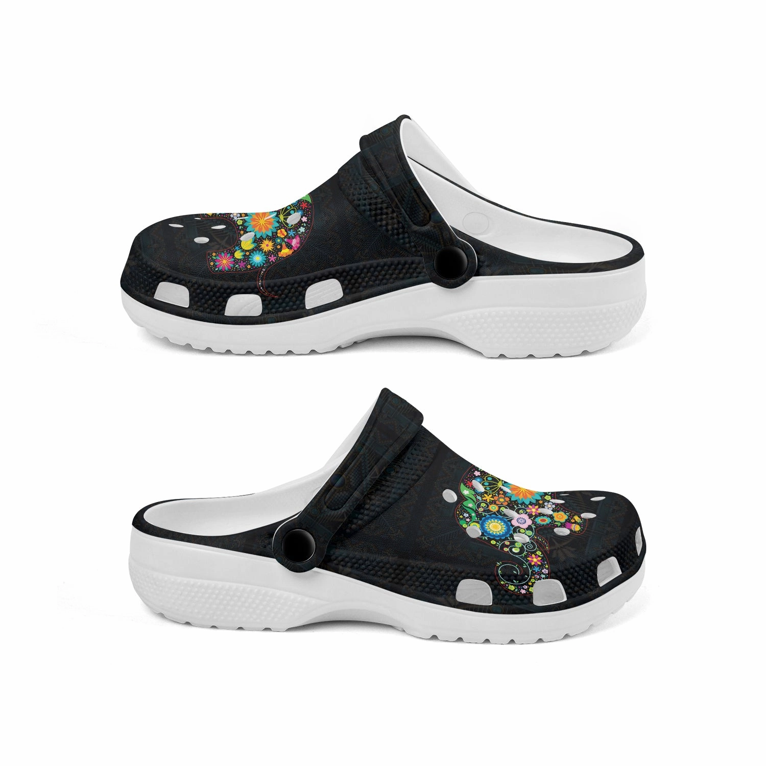 Platform Fisherman Sandals Native Pattern Clog Shoes For Adult and Kid 89195 New