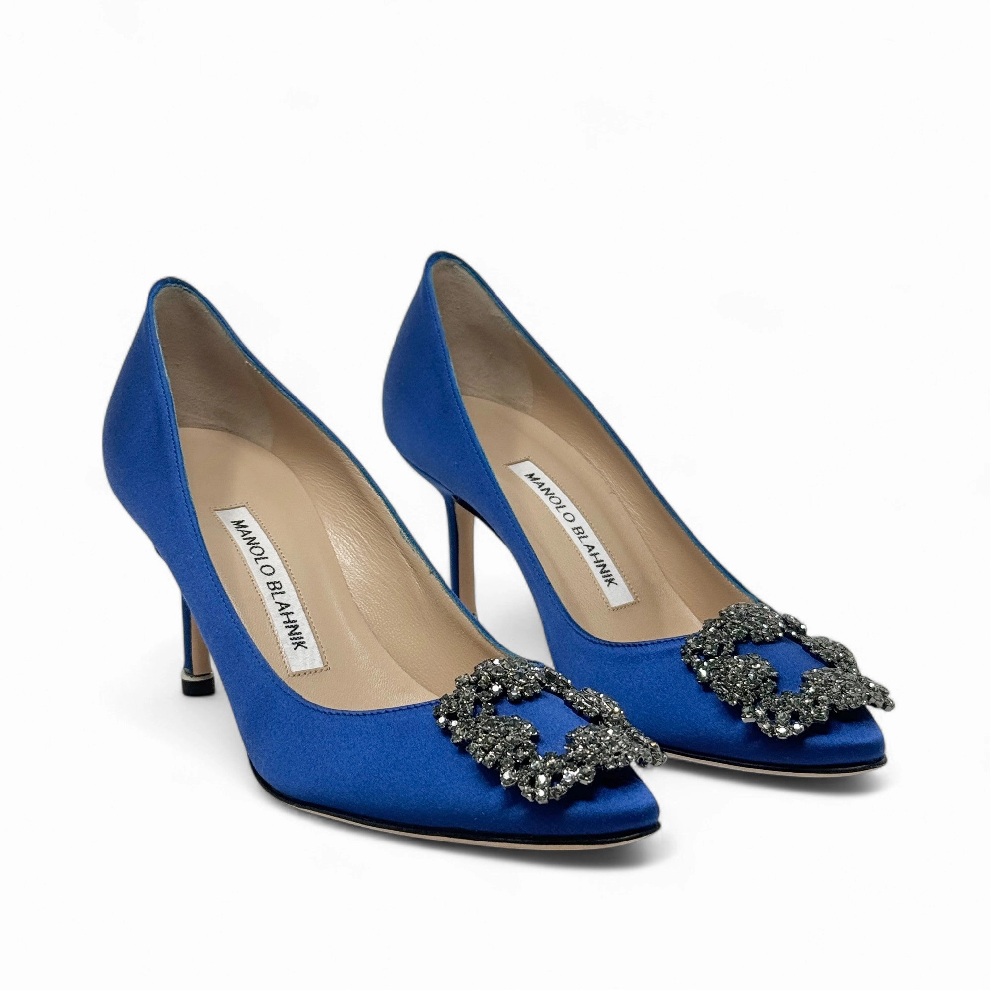Best Shoes For Running And Working Out Manolo Blahnik Blue Hangisi Pumps 36