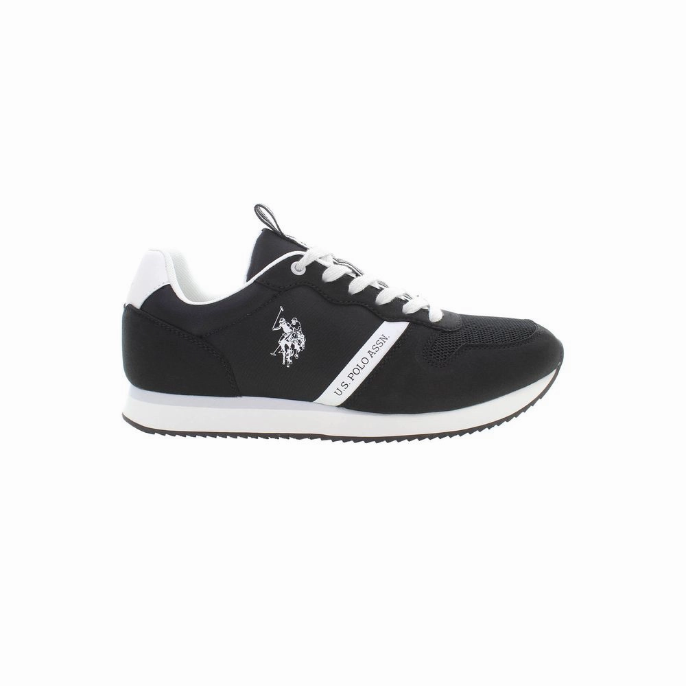 Casual Shoes Office Work U.S. POLO ASSN. Black Polyester Men Sneaker