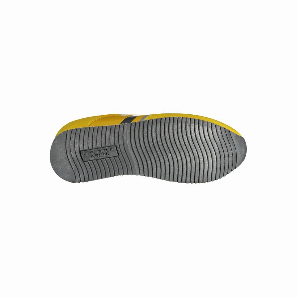 U.S. POLO ASSN. Yellow Polyester Men Sneaker Gear Sneakers 80s