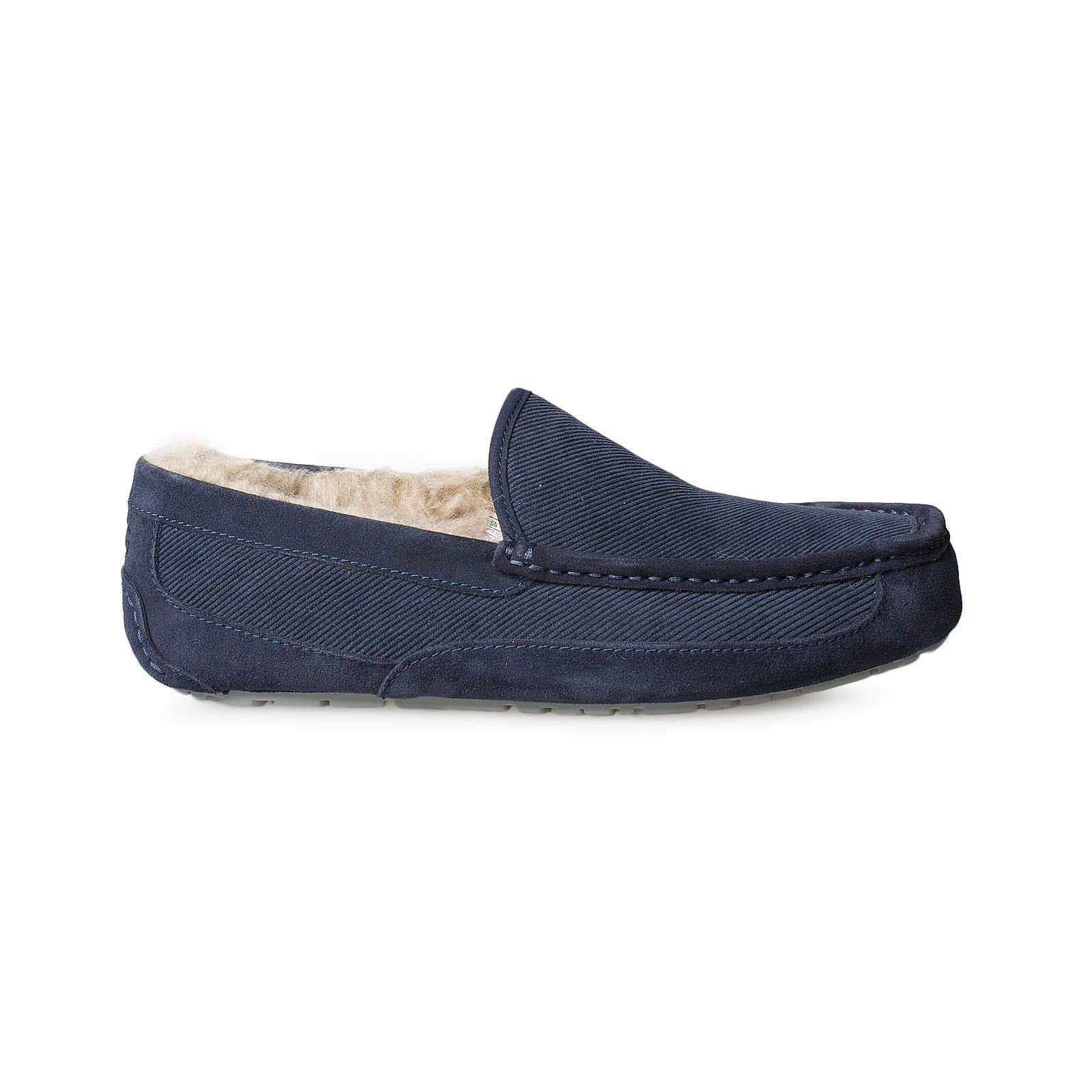 UGG Ascot Corduroy Dark Sapphire Slippers - Men's Comfortable Slippers