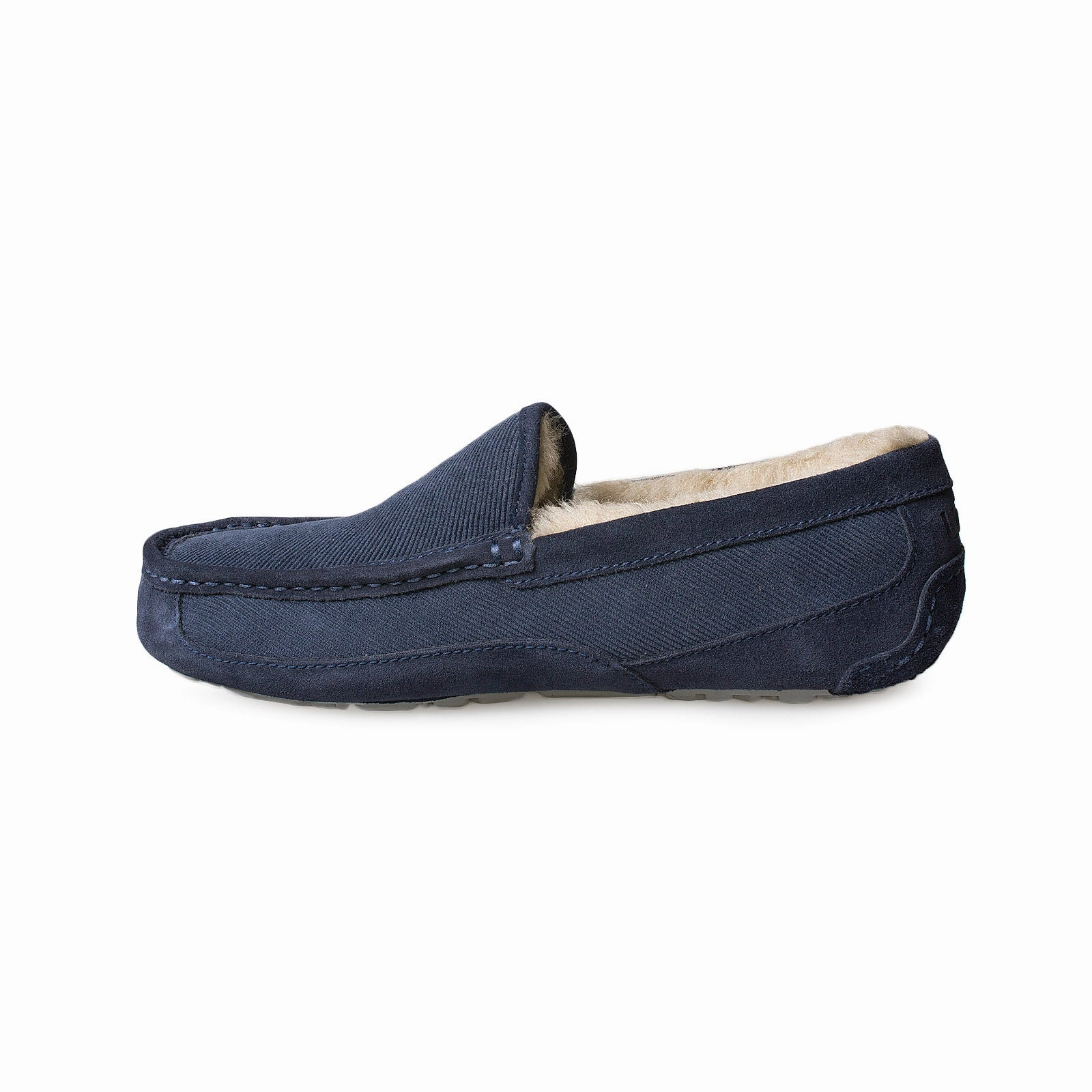 UGG Ascot Corduroy Dark Sapphire Slippers - Men's Piglet Slippers When Born