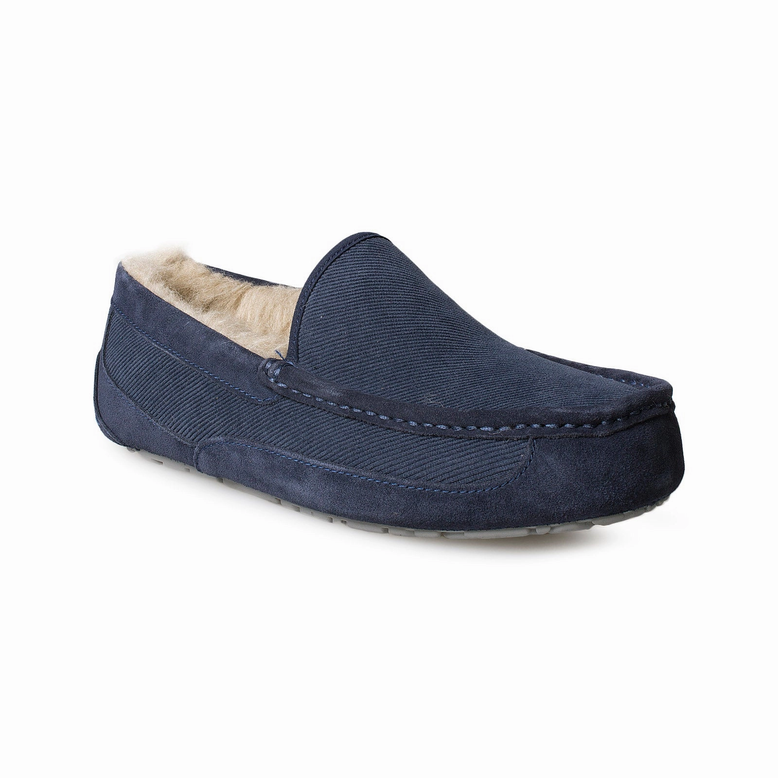 Acorn House Slippers UGG Ascot Corduroy Dark Sapphire Slippers - Men's