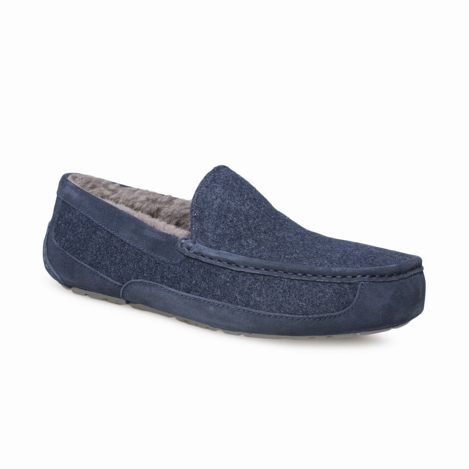 UGG Ascot Wool Dark Sapphire Slippers - Men's Hulk Slippers