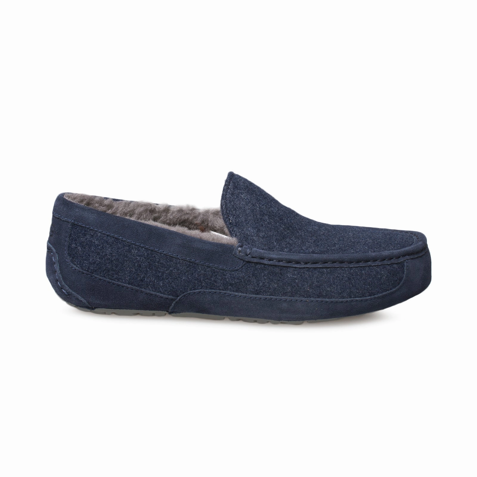 UGG Ascot Wool Dark Sapphire Slippers - Men's Hairy Feet Slippers