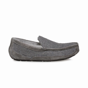UGG Ascot Wool Metal Slippers - Men's Tote Slide