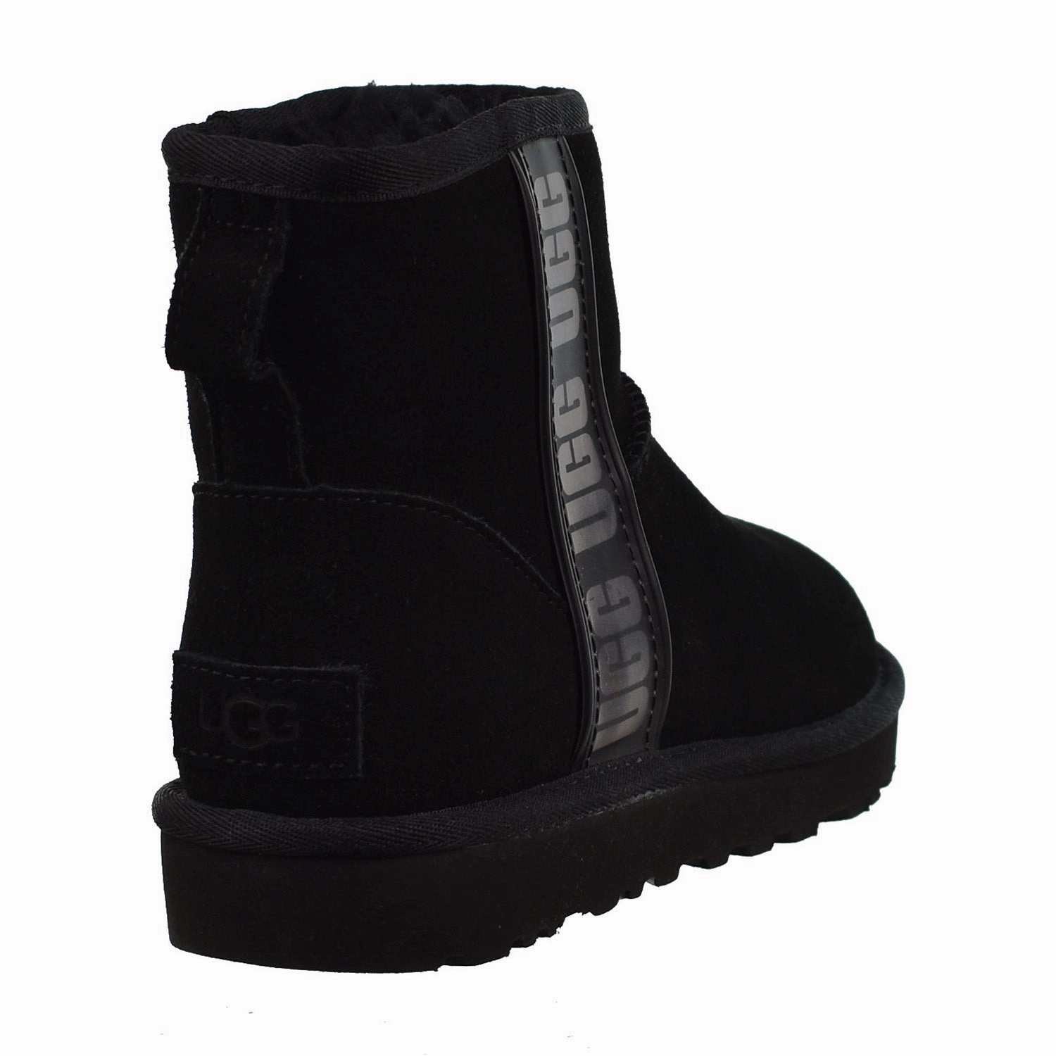 Stylish Slippers UGG Classic Mini Side Logo II Women's Boots Black