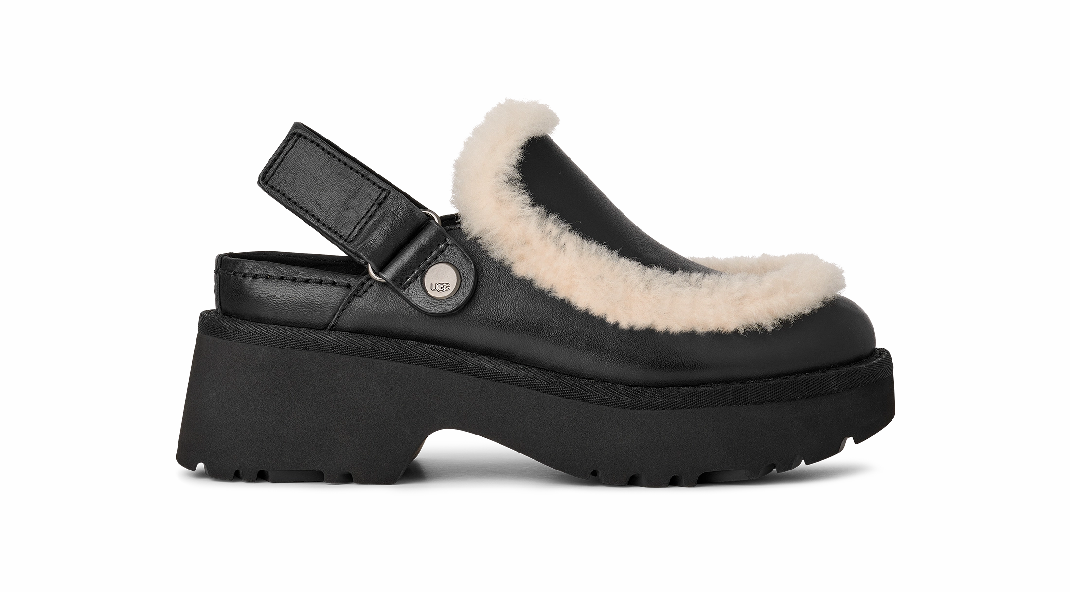 Shoes Luxury Brand Braid Leather Casual UGG Esmee Leather Clog Women's