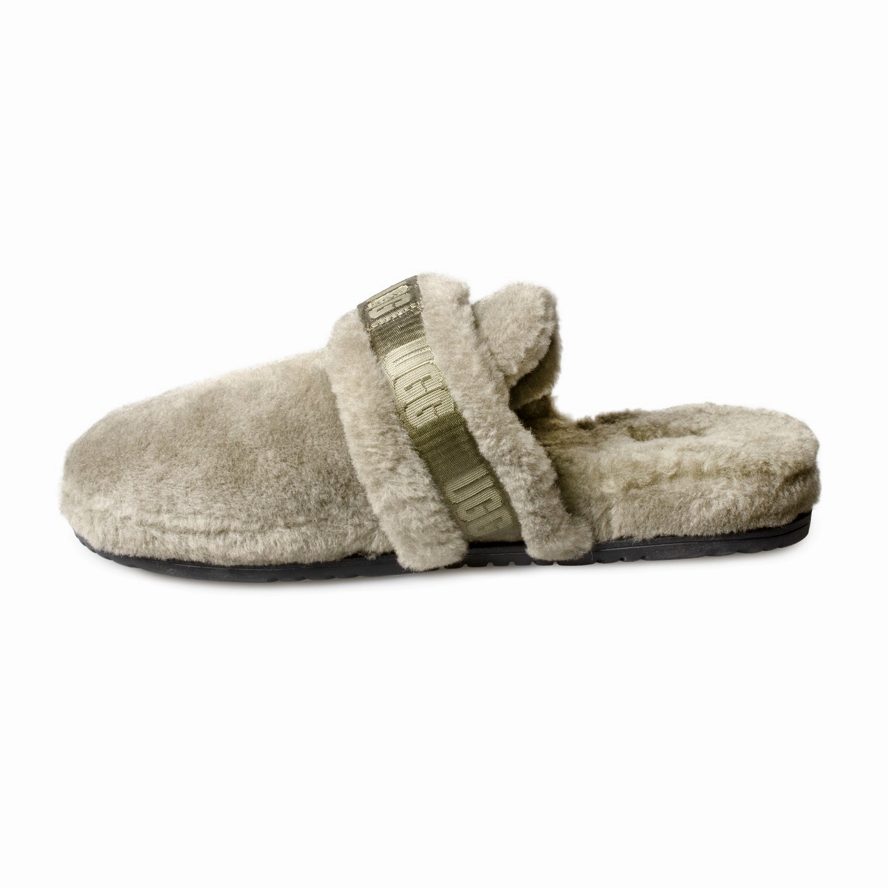 UGG Fluff It Burnt Olive Slippers - Men's Slippers In Public