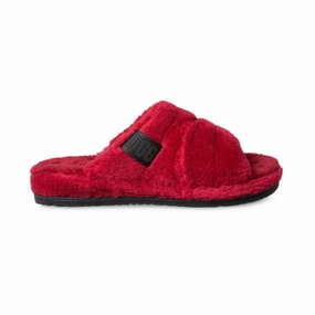 Shoe Carnival Slides UGG Fluff You Samba Red Slippers - Men's