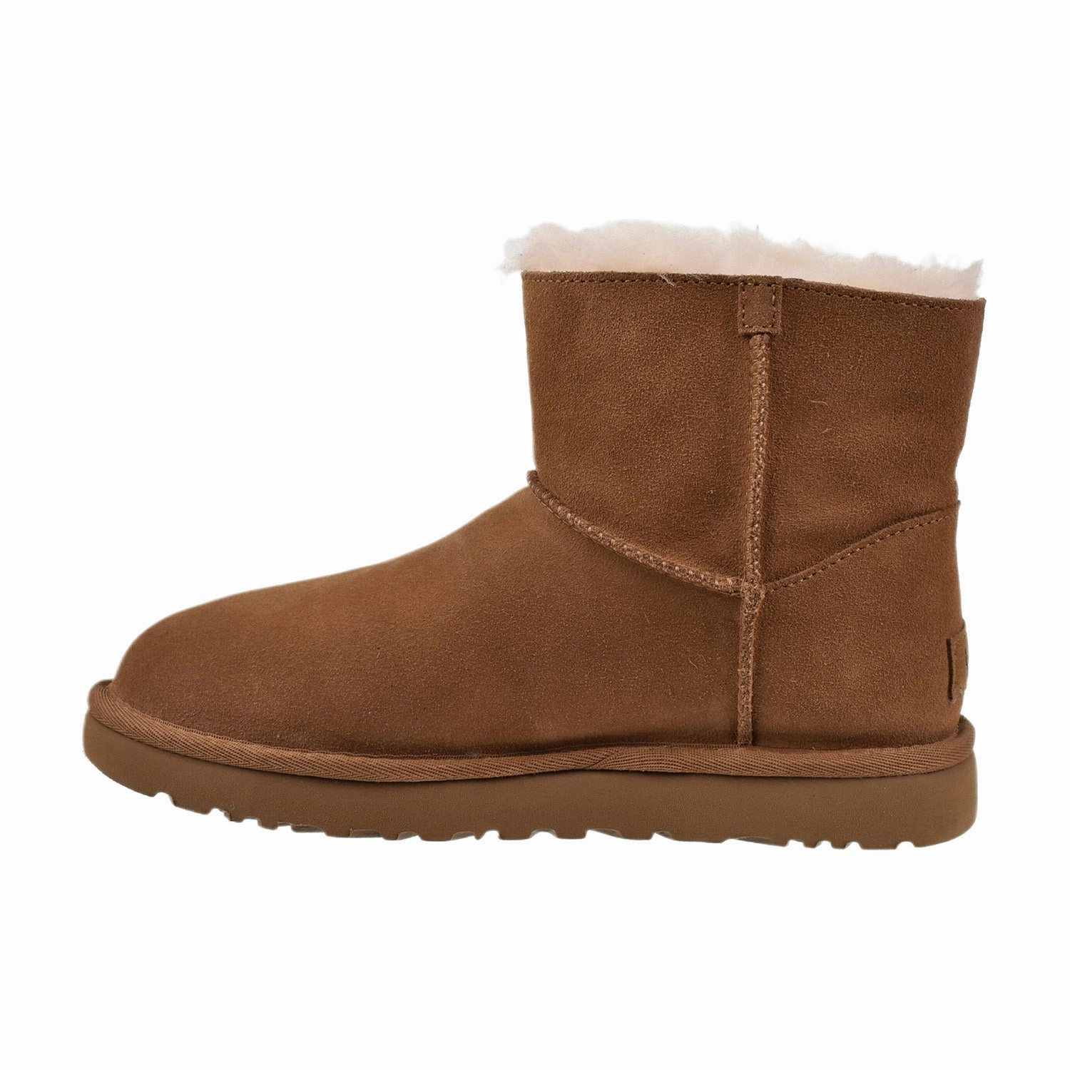 Alaskan Slippers Ugg Mini Bailey Logo Strap Women's Boots Chestnut