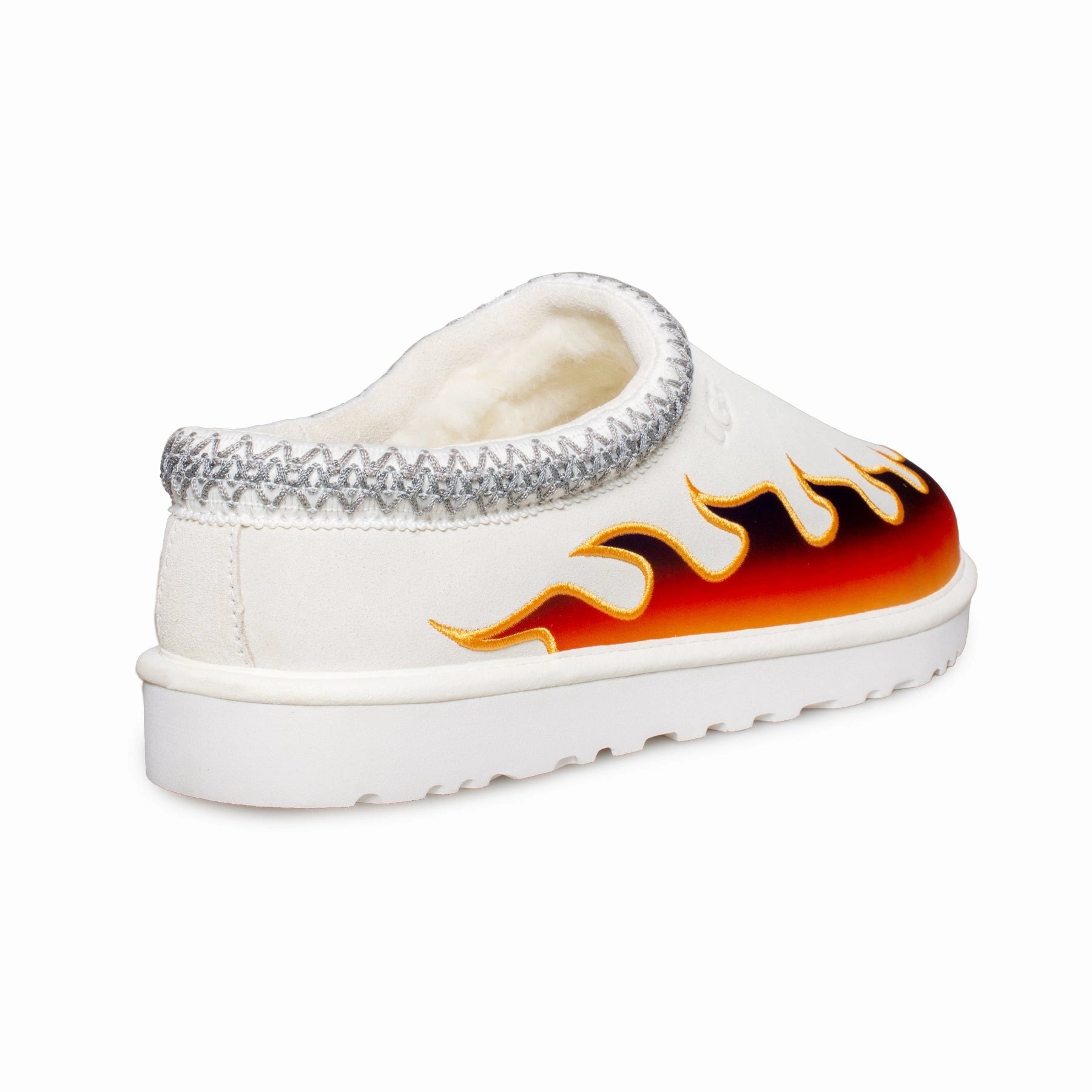 UGG Tasman Flame White Slippers - Men's The Most Comfortable Slippers In The World