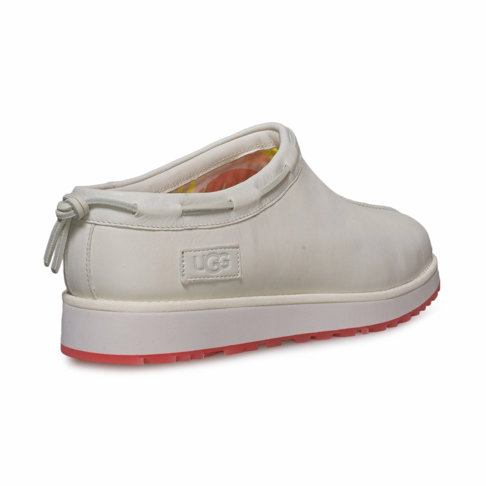 UGG Tasman Sundae White Red Slippers - Men's Slip-on Slippers
