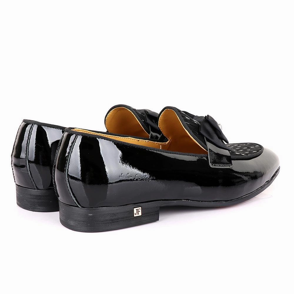Flag Ltd Loafers John Foster Vero Cudio Glossy Black Leather Shoe