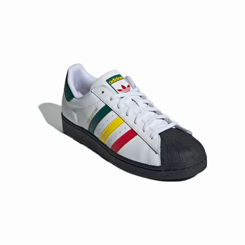 Indoor Soccer Shoes Adidas Samba adidas - Superstar - Cloud White/Yellow/Collegiate Green - Unisex [IH3120]