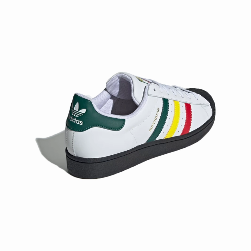 adidas - Superstar - Cloud White/Yellow/Collegiate Green - Unisex [IH3120] Unique Adidas Shoes