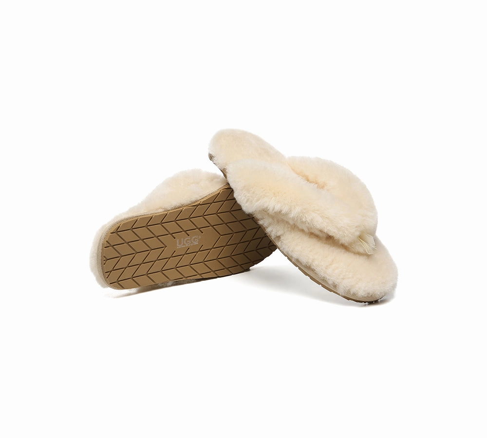 Shih Tzu Slippers AUSTRALIAN SHEPHERD UGG Thongs Women Fluffy Slides Farah