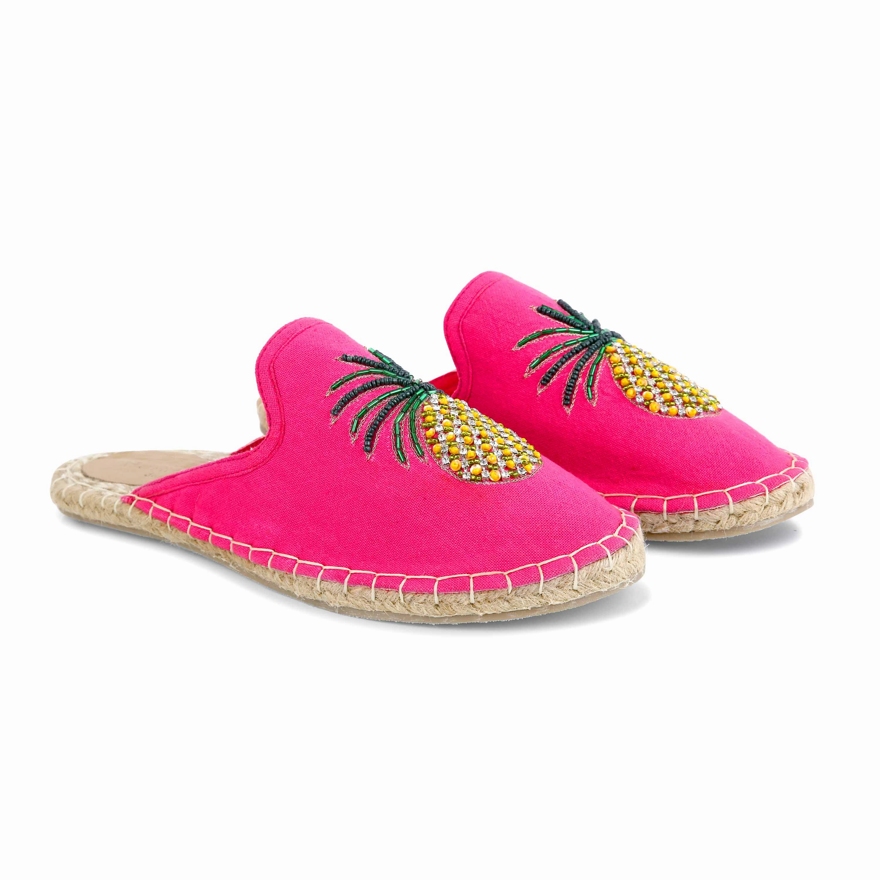 Ananas Espadrilles Women Flat Footwear Flat Bottom Athletic Shoes