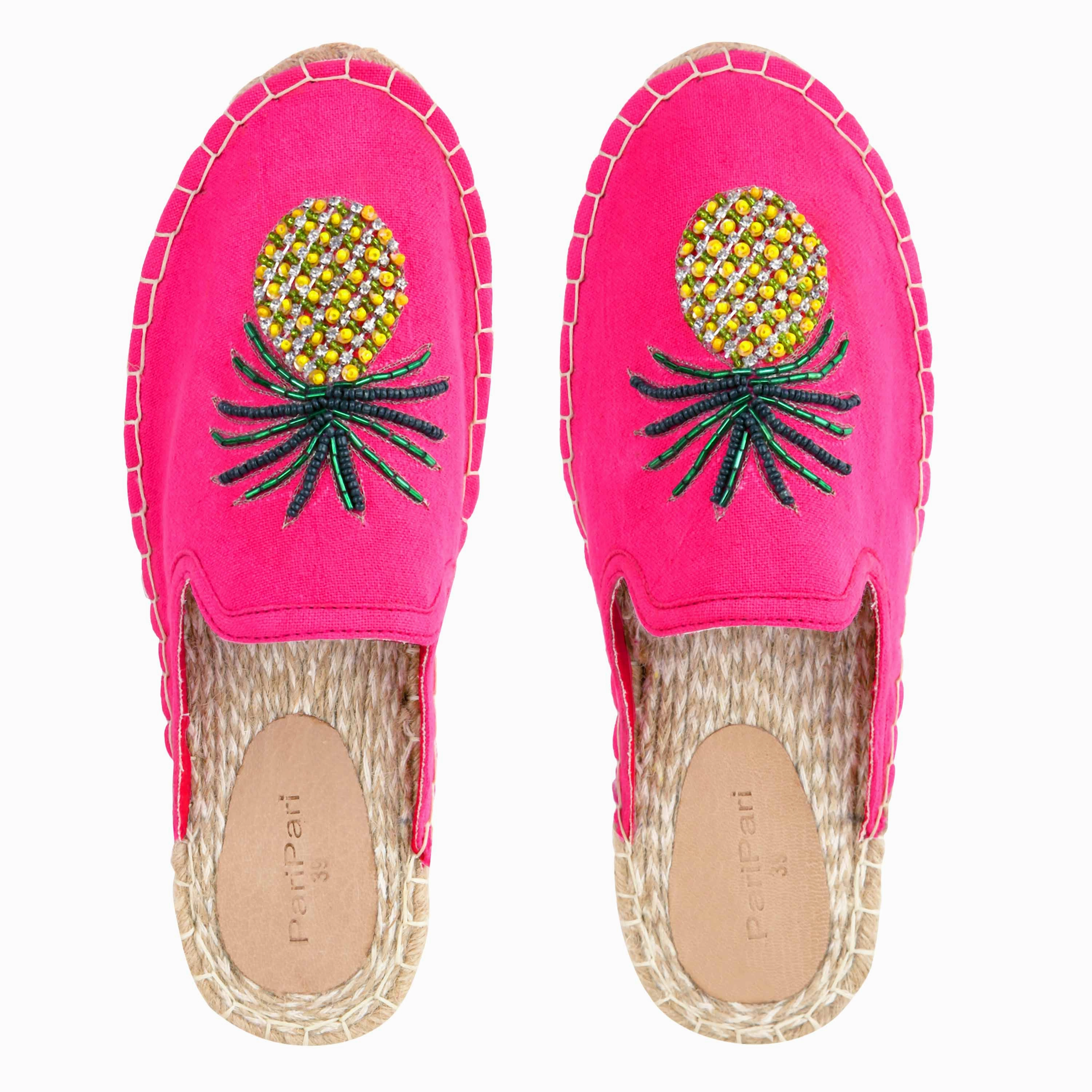 2 Part Flat Shoes Ananas Espadrilles Women Flat Footwear