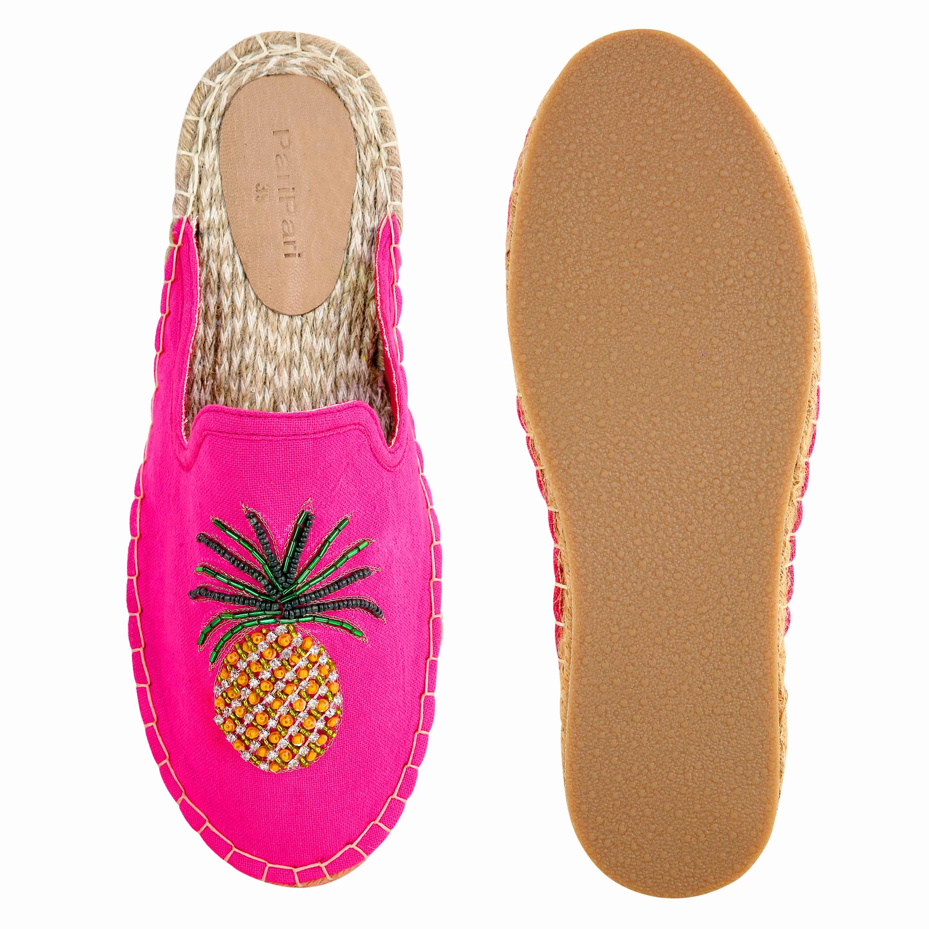 Ananas Espadrilles Women Flat Footwear Comfortable Flat Office Shoes