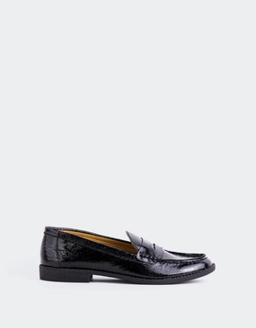 Velvet Loafers Lettine Black Naplack